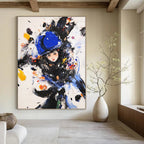 Colorful Abstract Figure Painting for Artistic Living Spaces GAB1110