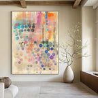Polka Dot Abstract Painting for Playful Kids’ Activity Centers GAB1183