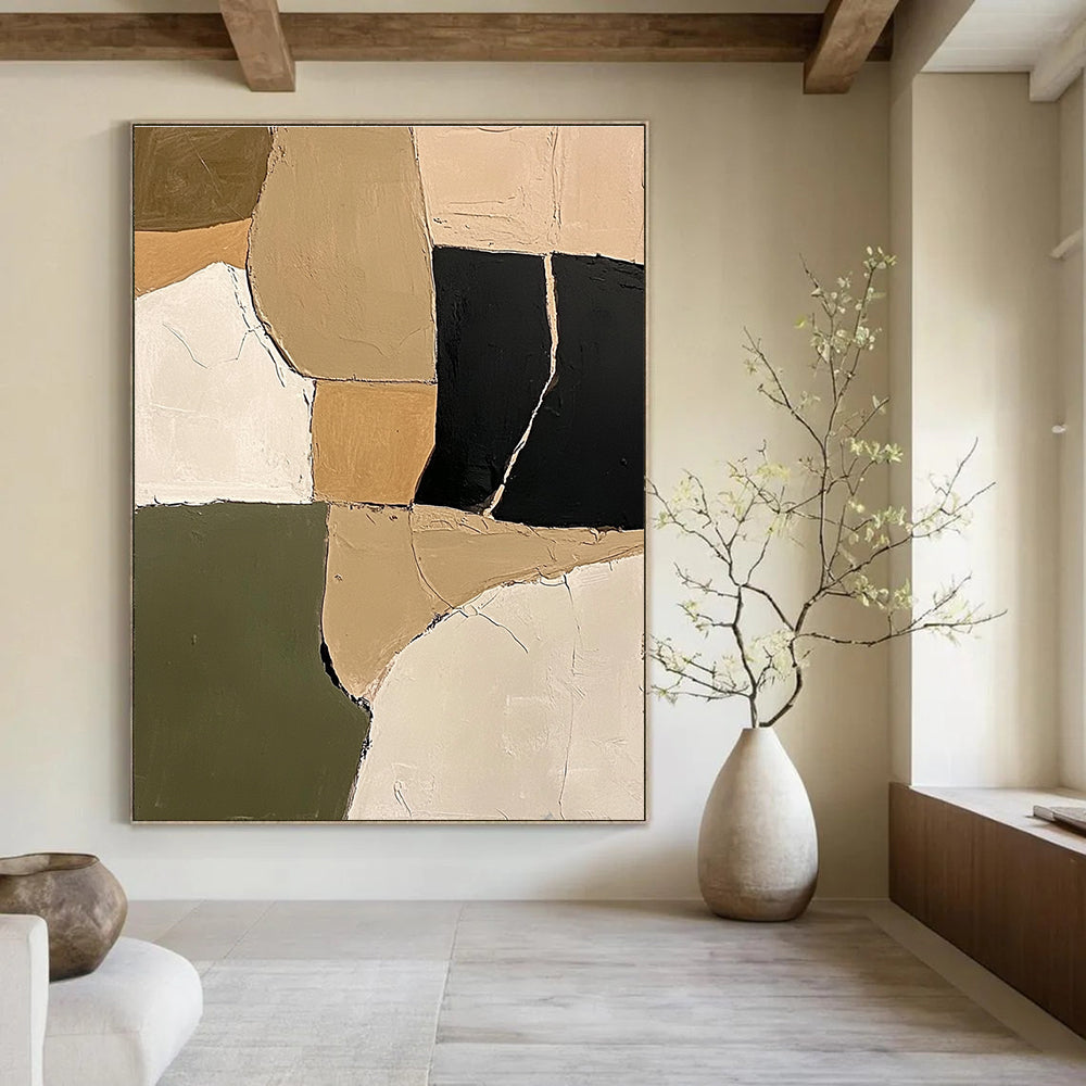 Minimalist Geometric Abstract Painting for Art - Inspired Retail Stores GAB1159