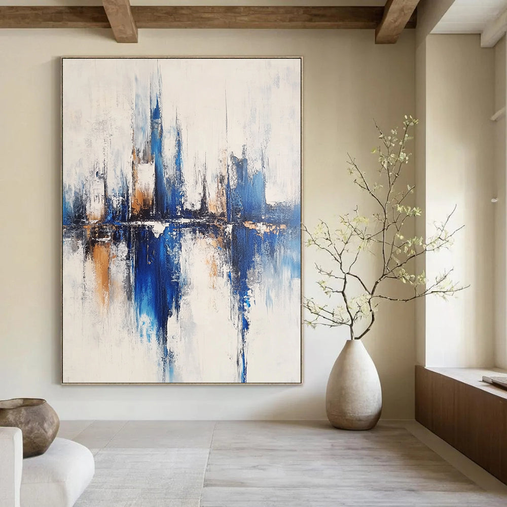 Blue City Abstract - Urban Landscape Art GAB0563