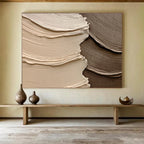 Beige & Brown Textured Strokes  Warm Minimalism ABS041