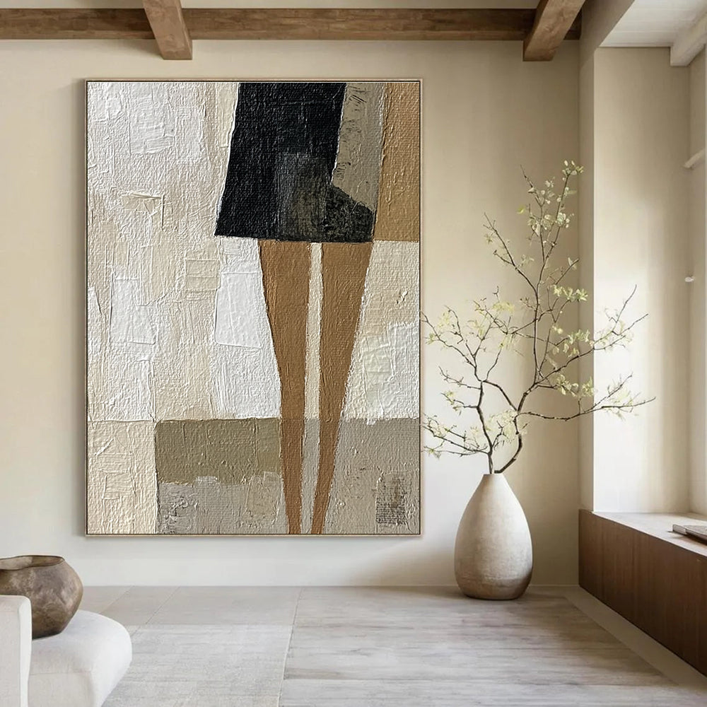 Abstract Figure Collage Abstract Painting for Bohemian - Style Dressing Rooms GAB1367