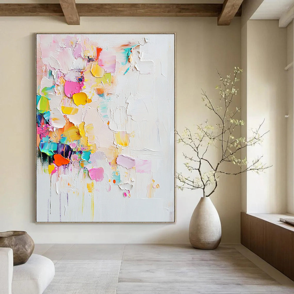 Textured Color - Burst Abstract Painting for Contemporary Galleries GAB0876
