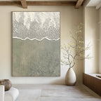 Beach Wave Texture Minimalist Coastal Abstract Painting GAB0286