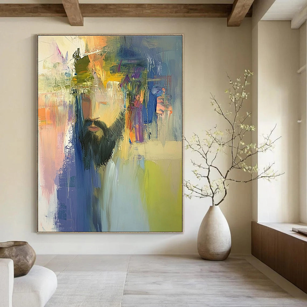 Colorful Portrait Abstract Painting for Artistic - Styled Studios GAB1071