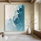 Arctic Ice Abstract Painting for Modern Living Rooms GAB0770