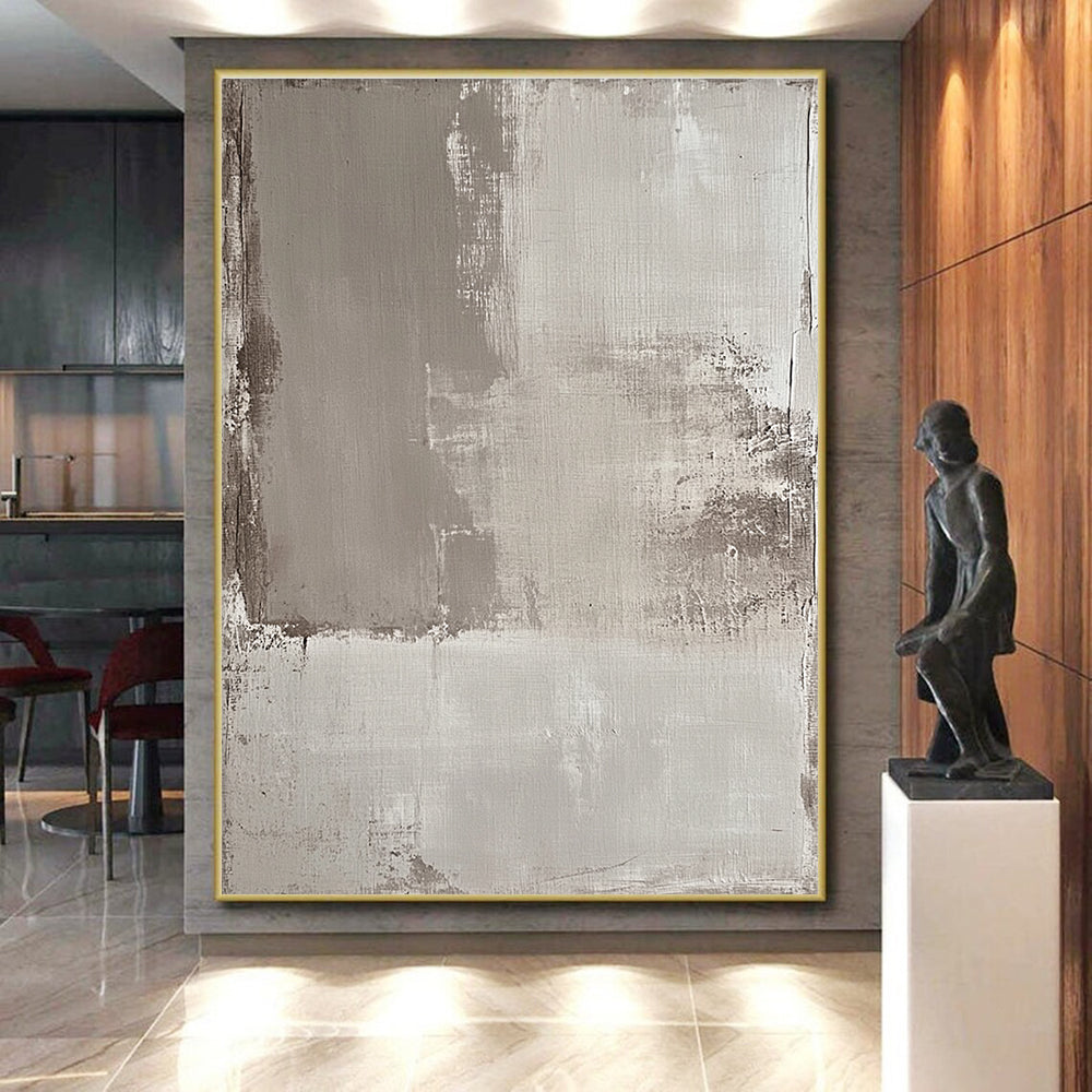 Gray Textured Background Abstract Painting with Industrial Calm WINK041
