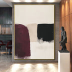 Repeating Deep Shapes Abstract Painting with Rhythmic Allure WINK176