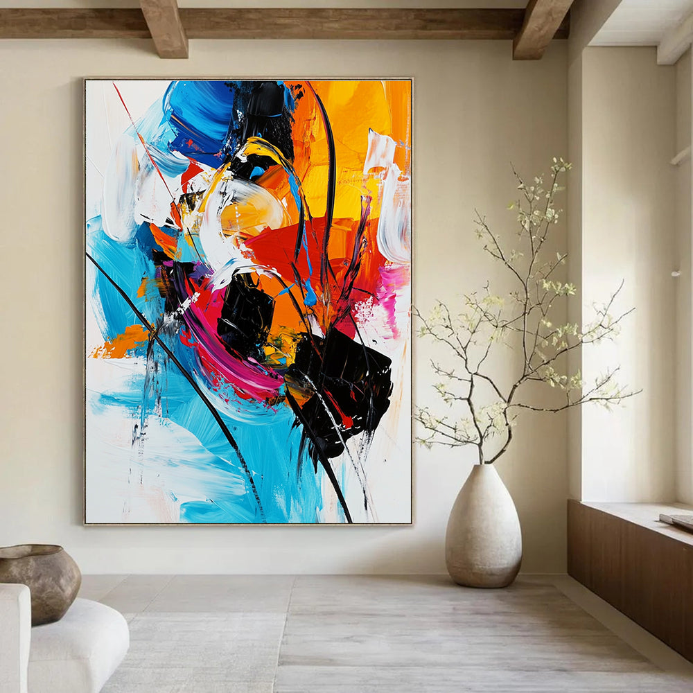 Colorful Abstract Energy Painting for Dynamic Offices GAB0760