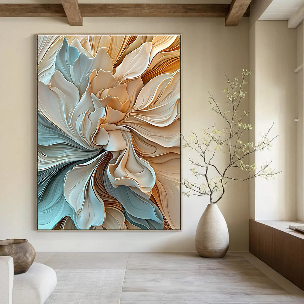 Abstract Floral Forms - Intricate Textured Abstract Art GAB0429