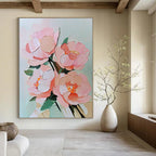 Another 3D Pink Flower Bouquet Artistic Painting for Romantic Interiors GAB1458