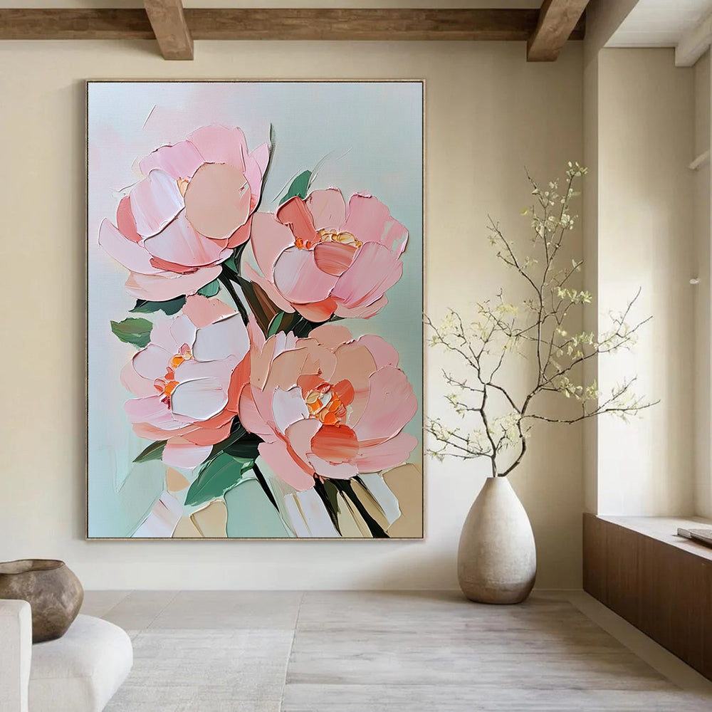 Another 3D Pink Flower Bouquet Artistic Painting for Romantic Interiors GAB1458