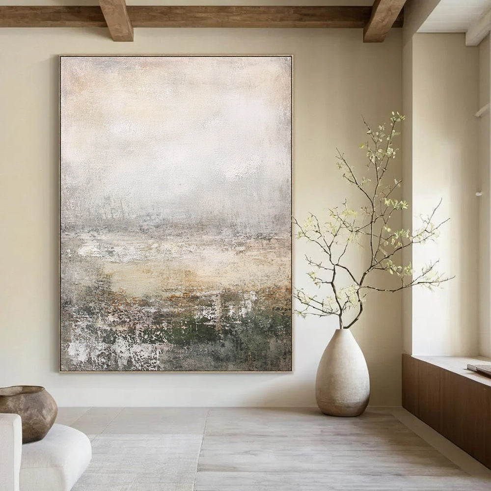 Misty Landscape Abstract Painting for Nature - Inspired Living Rooms GAB0931