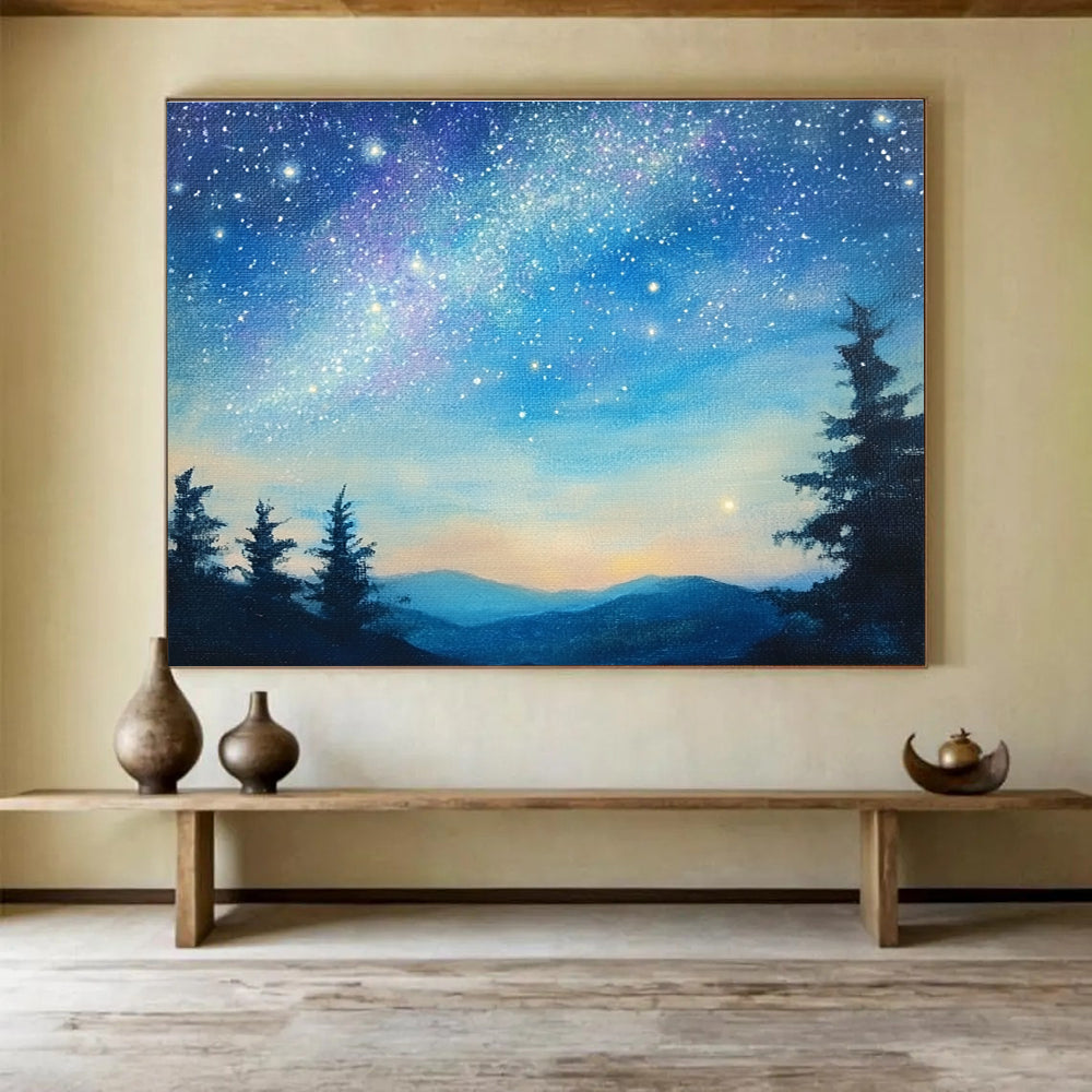 Starry Night Landscape - Celestial Wonder ABS013