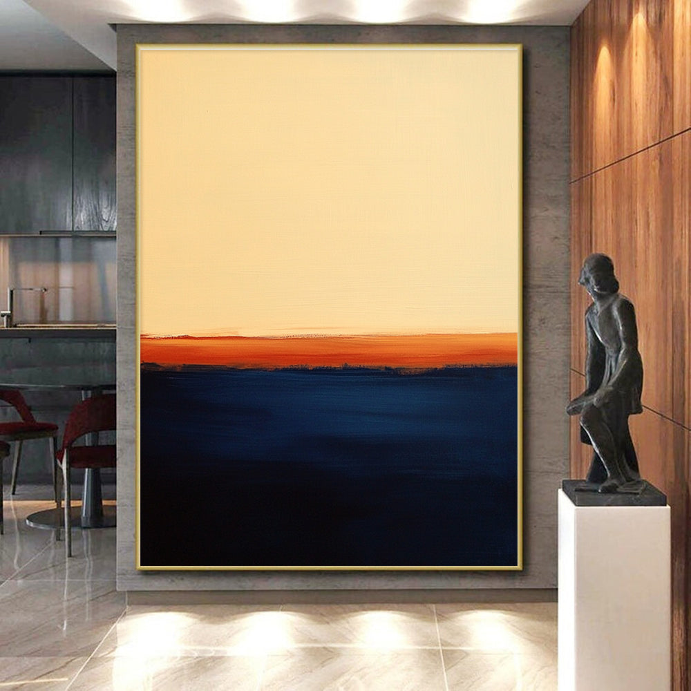 Sunset Abstraction Abstract Painting with Tranquil Gradients WINK192