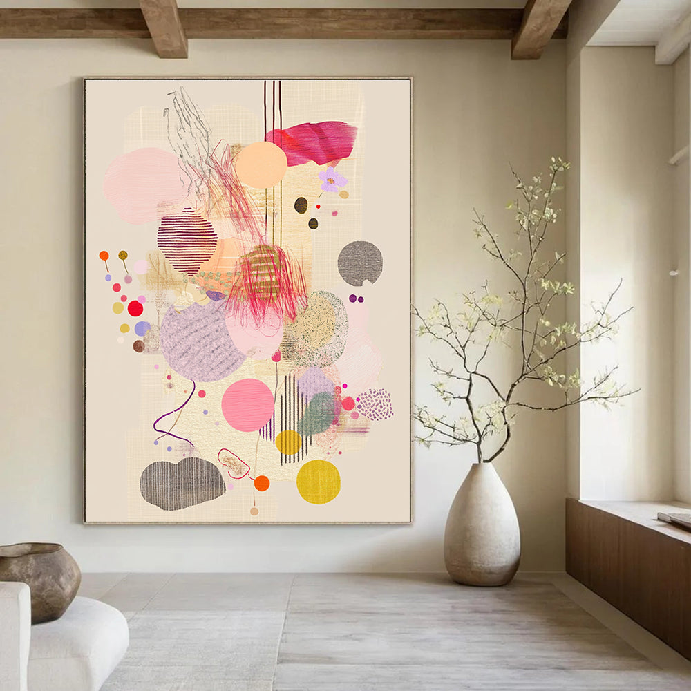 Colorful Circular Abstraction - Playful Modern Art GAB0395