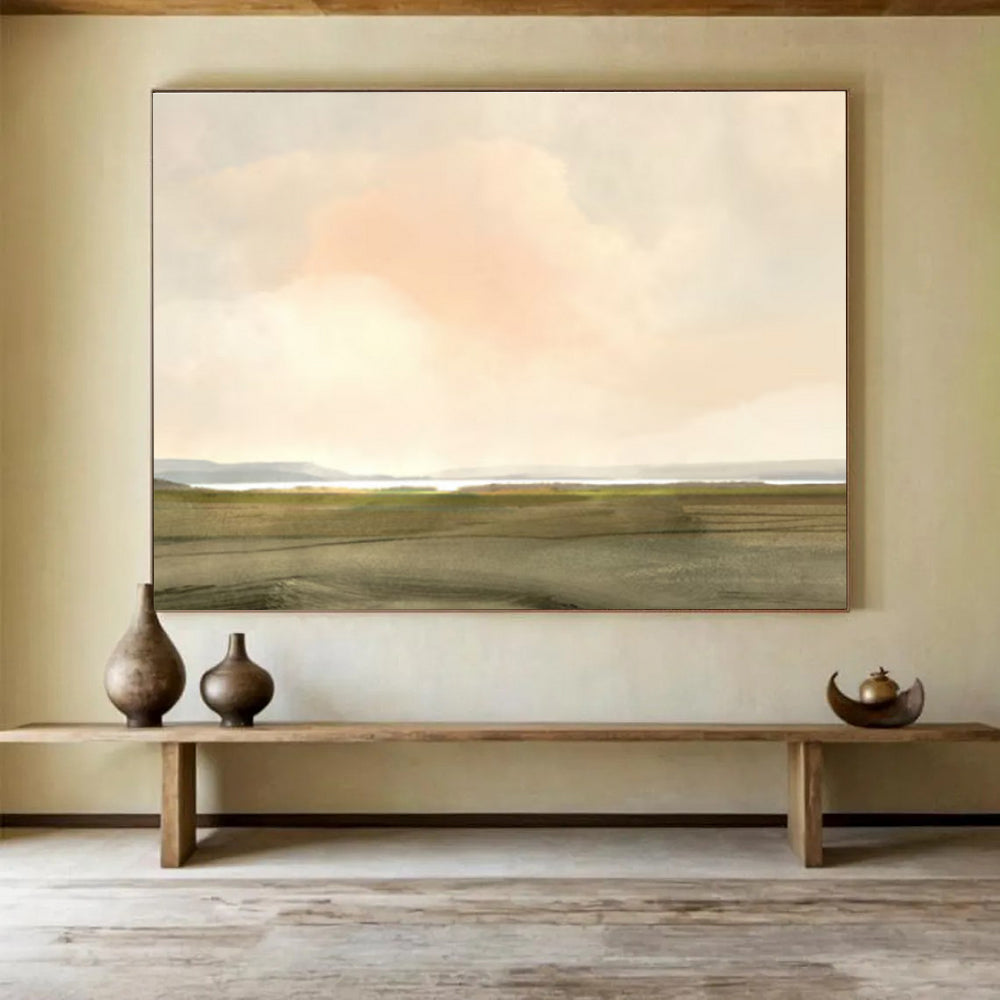 Vast Field Abstract Painting for Country - Style Living Rooms YHT121