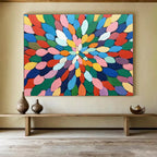 Colorful Flower Petals  Cheerful Blossom ABS117