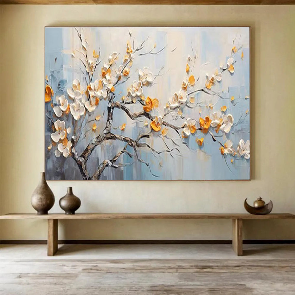 Blooming Tree Abstract Painting for Minimalist Interiors YHT202
