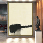 Black and White Mark Abstract Painting with Bold Minimalism WINK148
