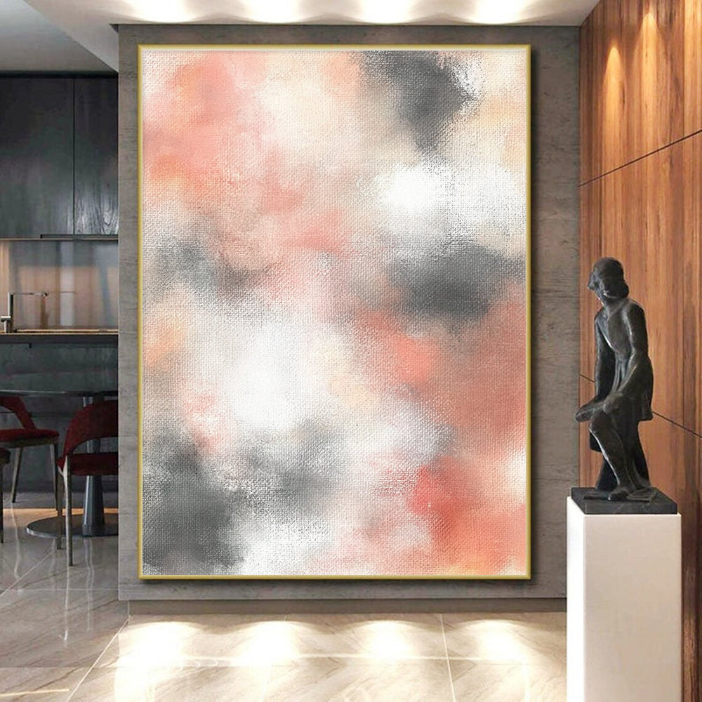 Soft - Blended Abstract Painting with Muted Tones WINK872
