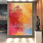 Colorful Gradient Abstract Painting with Vibrant Energy WINK501