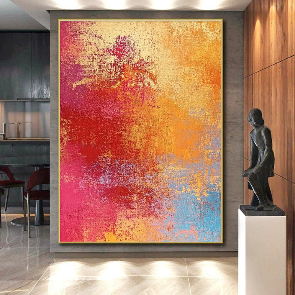 Colorful Gradient Abstract Painting with Vibrant Energy WINK501