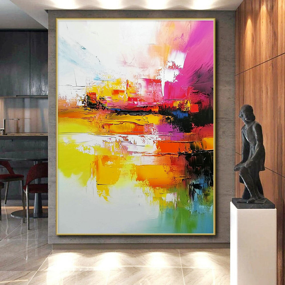 Colorful Abstract Landscape Painting with Vivid Imagery WINK553