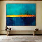 Bold Color Abstract Horizon  Dramatic Skies ABS115