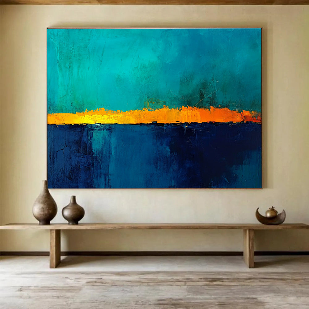 Bold Color Abstract Horizon  Dramatic Skies ABS115