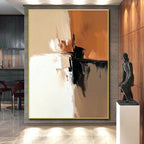 Warm Tones Abstract Painting with Cozy Dynamism WINK341