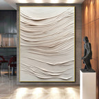 Textured - Wave Abstract Painting with 3D Effects WINK873