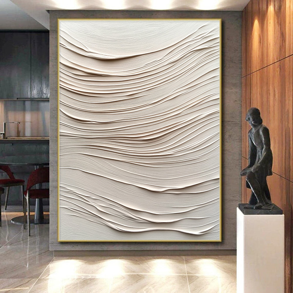 Textured - Wave Abstract Painting with 3D Effects WINK873