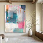 Bright Geometric Mix Modern Graphic Abstract Painting GAB0243