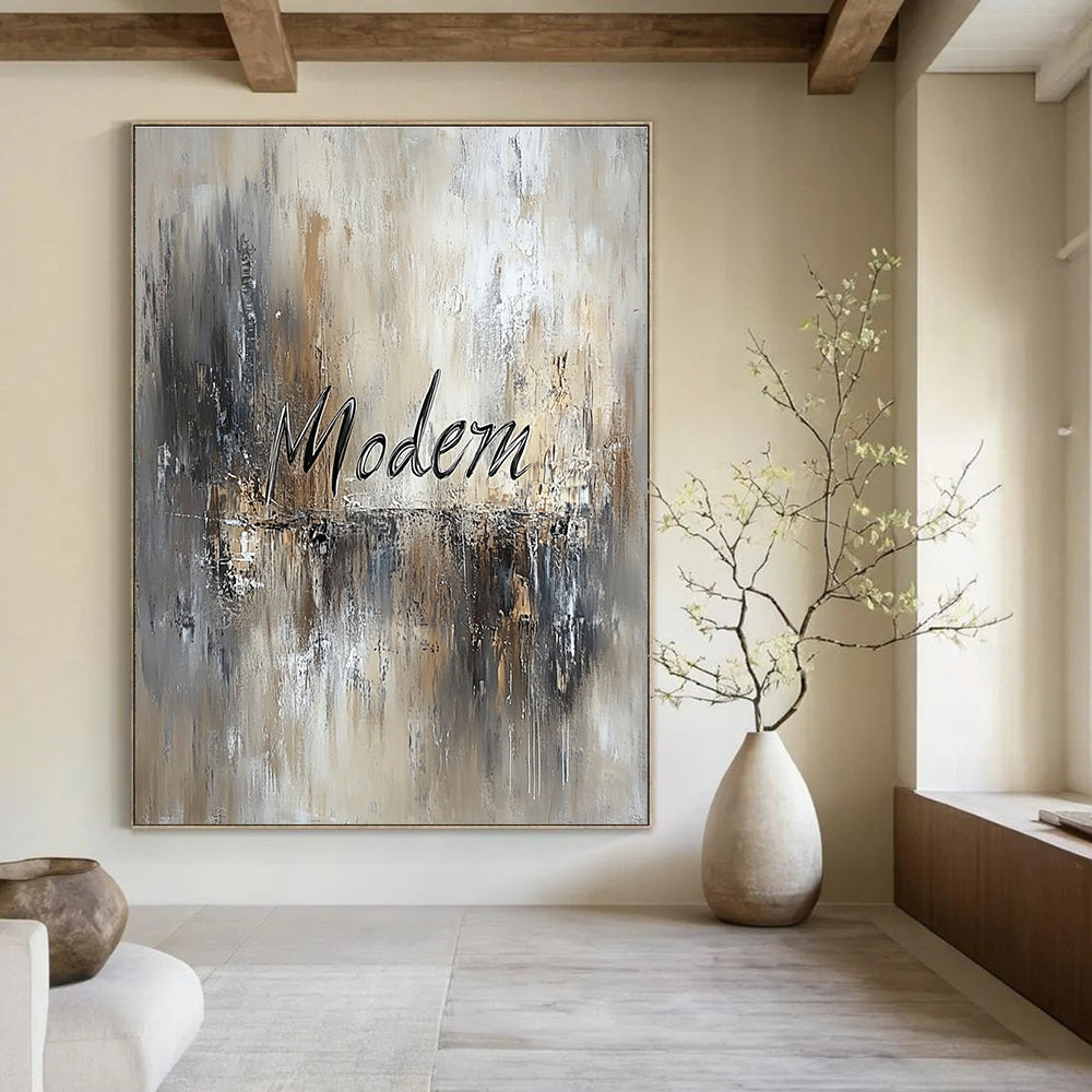 Abstract “Modern” Text Painting for Contemporary Design Studios GAB1235