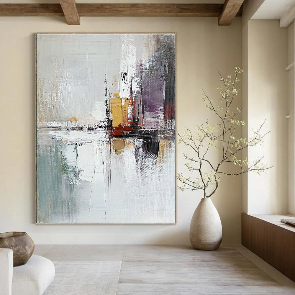 Urban Reflection Abstract Painting for Modern - Styled Lofts GAB1078