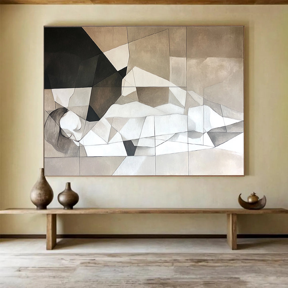 Geometric Nude Abstract  Modern Grace ABS049