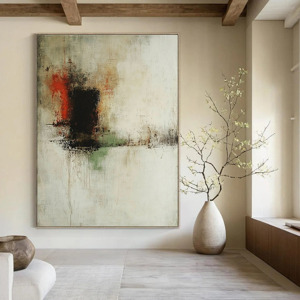 Subtle Color Blend Abstract Painting for Minimalist Lounges GAB1085