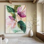 Pink and Purple Flowers Abstract Painting for Romantic - Styled Boutiques GAB1073