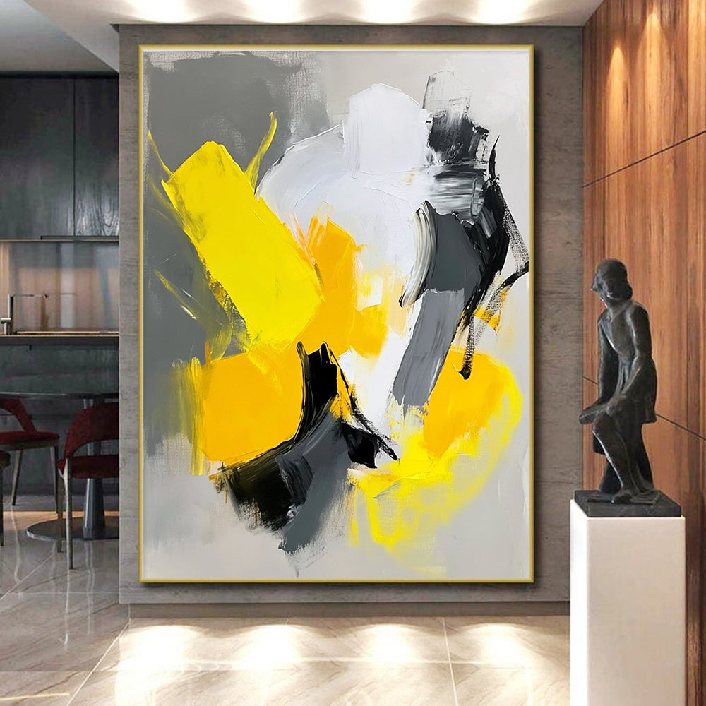 Bright - Contrast Abstract Painting with Cheerful Dynamism WINK809