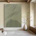 Textured Wave Patterns Abstract Painting of Tactile Rhythms GAB0131