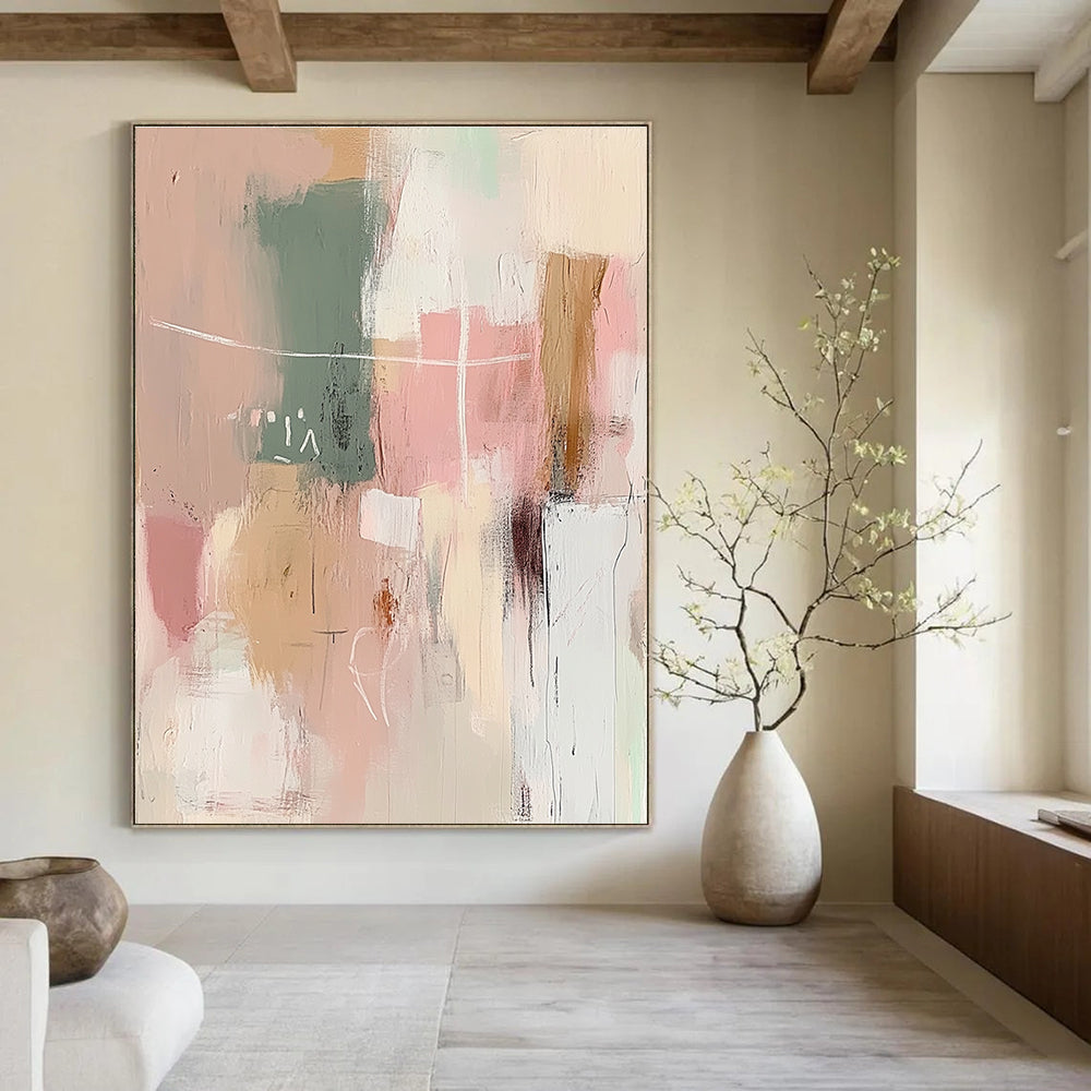 Muted Tones Abstract Painting for Minimalist Living Rooms GAB1231