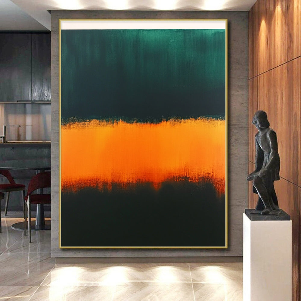 Gradient Color Bands Abstract Painting with Vivid Transition WINK156