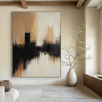 Cityscape Abstract Painting for Urban - Inspired Home Theaters GAB1215