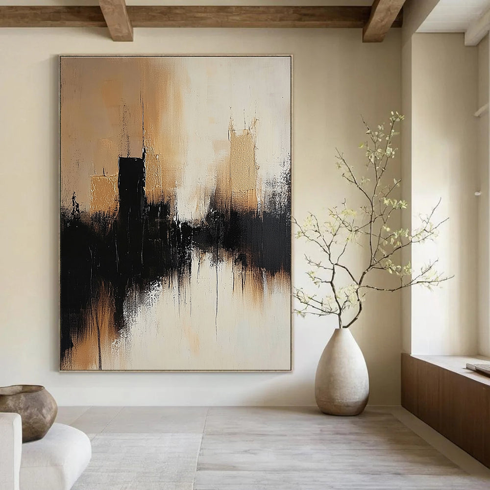 Cityscape Abstract Painting for Urban - Inspired Home Theaters GAB1215