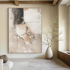 Cracked Texture Abstract Painting for Industrial - Chic Interiors GAB0697
