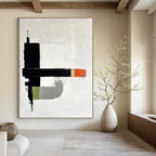 Geometric Color Block Abstract Painting for Architectural - Styled Studios GAB1049