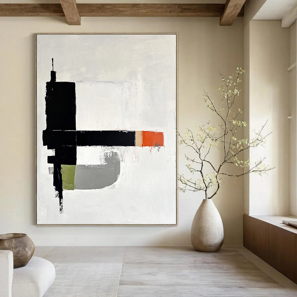 Geometric Color Block Abstract Painting for Architectural - Styled Studios GAB1049