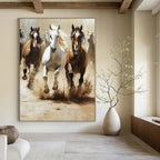 Galloping Horses Painting of Dynamic Power GAB0147