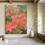 Blossoming Garden Abstract Painting for Cheerful Sunrooms HENG433